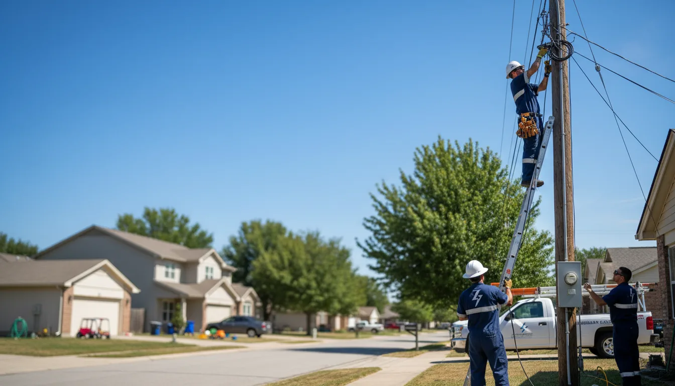 Residential electrician providing installation services in Winnsboro, LA
